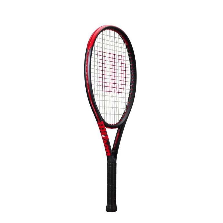 Wilson dziecięca rakieta tenisowa Clash v3.0 25in (9-12 lat) 2025 czarna - naciągnięta -